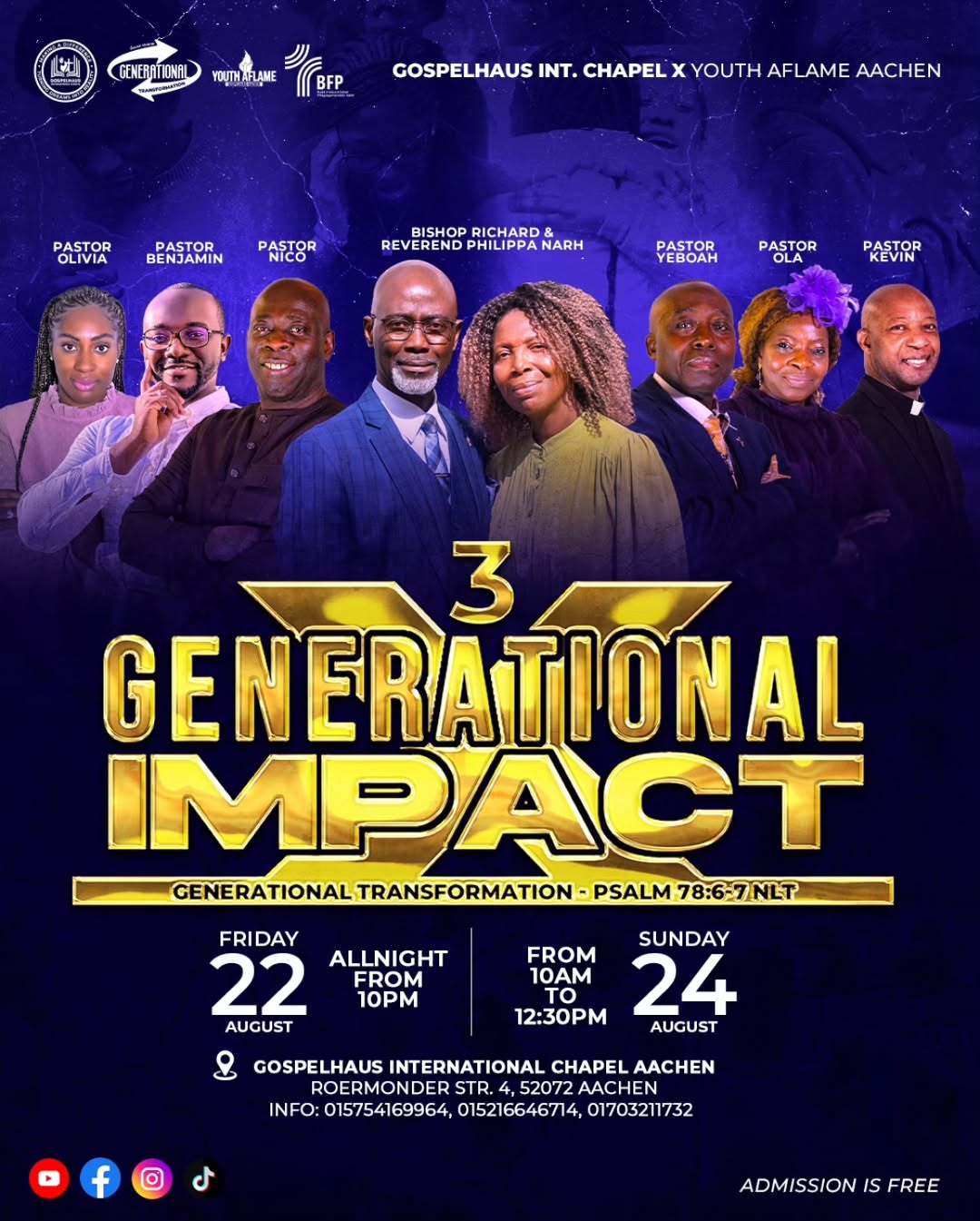 Generation Impact🔥_The move of God continues_ 🔥 Join us as we flow in the same power_ worship_ and word from Friday_s Generation Impact all-night. 👟1