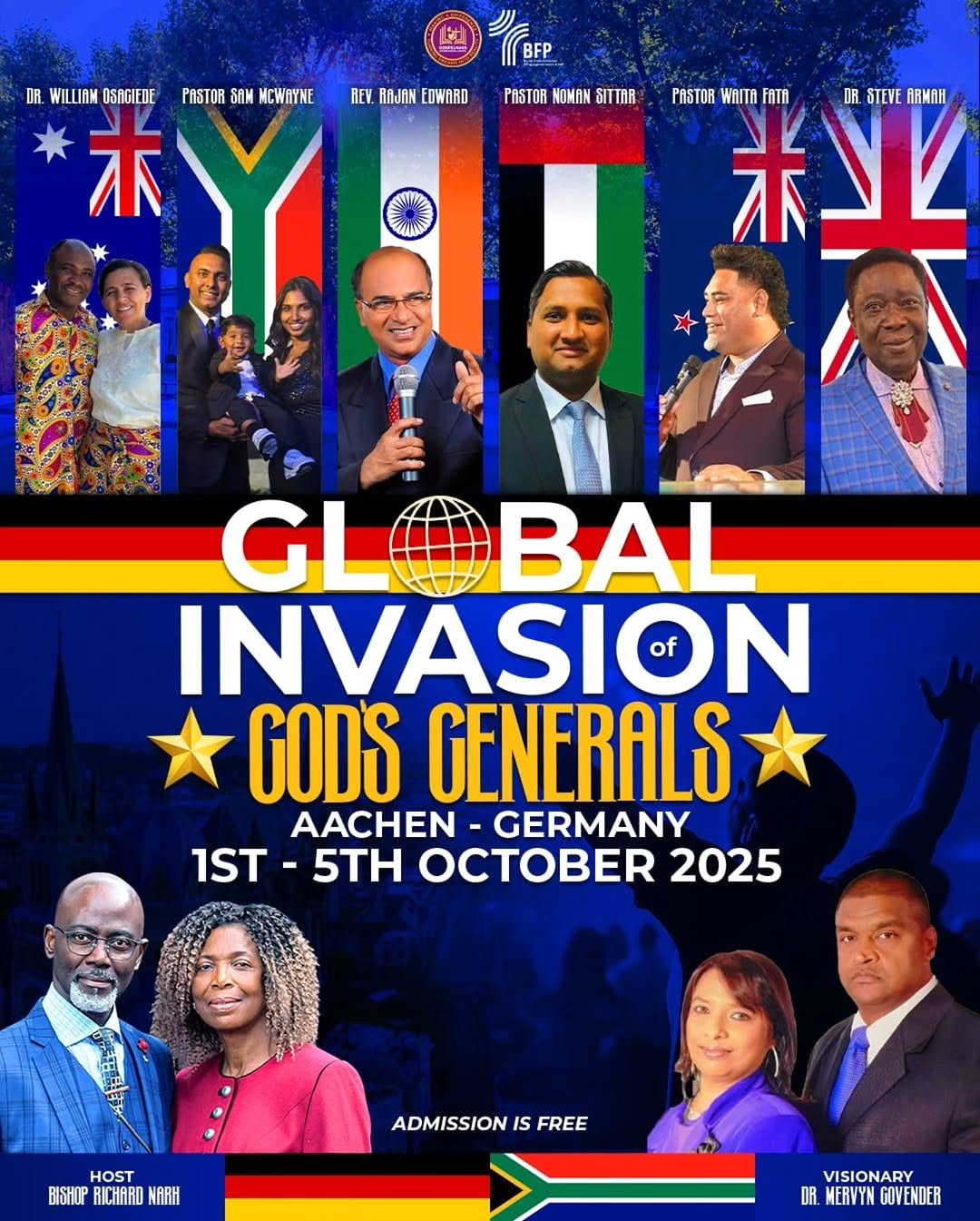 🌍🔥 GLOBAL INVASION OF GOD_S GENERALS 🔥🌍__Get ready for a mighty move of God in Aachen_ Germany_ 🙌✨_From 1st – 5th October 2025_ anointed(